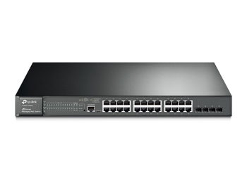 TP-Link JetStream 24-Port Gigabit L2 Managed POE+ Switch with 4 SFP Slots