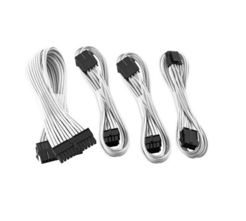 Phanteks PH-CB-CMBO_WT, 24 Pin, 8 Pin (4+4) M/B, 2x 8 Pin (6+2) PCI-E 500mm Length, White Cable