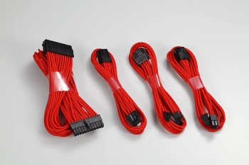 Phanteks PH-CB-CMBO_RD, 24 Pin, 8 Pin (4+4) M/B, 2x 8 Pin (6+2) PCI-E, 500mm Length, Red cable