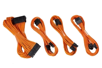 Phanteks PH-CB-CMBO_OR, 24 Pin, 8 Pin (4+4) M/B, 2x 8 Pin (6+2) 500mm Length, Orange Cable